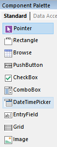 dBASE Component Palette