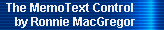 The MemoText Control by Ronnie MacGregor